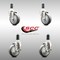 Service Caster 4 Inch 316SS Thermoplastic Rubber Swivel 1-3/8 Inch Stem Caster Brake SCC, 2PK SCC-SS316EX20S414-TPRB-2-TLB-2-138 - alternate 5